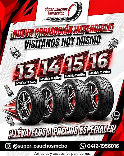 Cauchos 165/75 rin 13